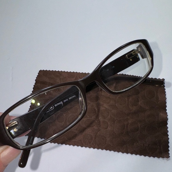 Coach Eyeglasses Authentic Frames Bernice 844 130 MM Brown - Picture 7 of 8